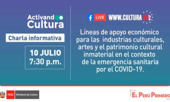 Líneas de apoyo económico para las industrias culturales, artes y el patrimonio cultural inmaterial en el contexto de la emergencia sanitaria por el covid-19