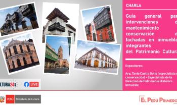 Guía general para interveciones de mantenimiento y conservación de fachadas en inmuebles integrantes del Patrimonio Cultural