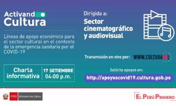 Líneas de apoyo económico para el sector cultural en el contexto de la emergencia sanitaria por el COVID-19 - Dirigida a sector cinematográfico y audiovisual