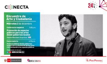 Encuentro de Arte y Ciudadanía - confeencia magistral promoción de espacios públicos para las artes desde gobiernos locales