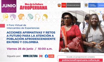 Mes de la cultura afroperuana - II foro virtual de intercambio de experiencias