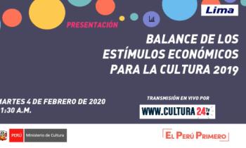 balance de los estímulos económicas para la cultura 2019
