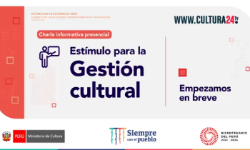 Charla informativa Estímulos para la gestión cultural