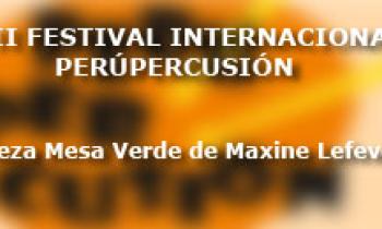 Concierto de Clausura del II Festival Internacional de PerúPercusión. Pieza Mesa Verde de Maxine Lefever