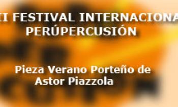 Concierto de Clausura del II Festival Internacional de PerúPercusión. Pieza Verano Porteño de Astor Piazzola