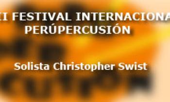 Concierto de Clausura del II Festival Internacional de PerúPercusión. Solista Christopher Swist