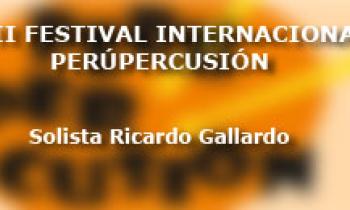 Concierto de Clausura del II Festival Internacional de PerúPercusión. Solista Ricardo Gallardo