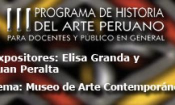 III Curso de Historia del Arte,  Museo de Arte Contemporáneo, Elisa Granda y Juan Peralta