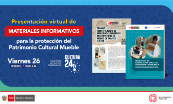 Presentación virtual de materiales informativos para la protección del Patrimonio Cultural Mueble