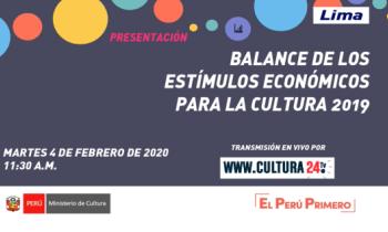 Presentación del balance de los estímulos económicos para la cultura 2019
