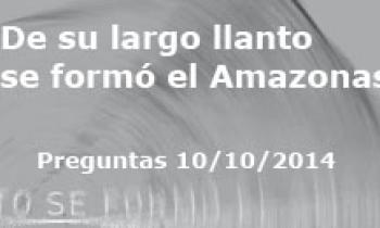 De su largo llanto se formó el Amazonas. Preguntas Día 10-10