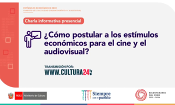 Charla informativa ¿Cómo postular a los estímulos económicos para el cine y el audiovisual?