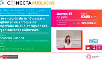 Presentación de la "Guía para implementar un enfoque de desarrollo de audiencias de las organizaciones culturales?