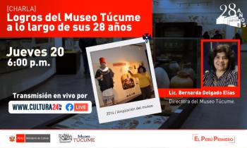 Charla de logros del Mseo de Túcume a lo largo de sus 28 años 