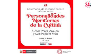 Ceremonia de reconocimiento de personalidades meritorias de la cultura 