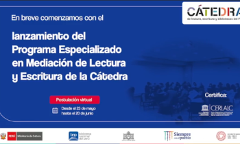 Lanzamiento del programa especializado en Mediación de Lectura y escritura de la Cátedra