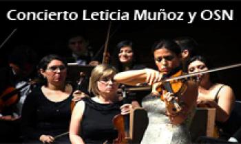Concierto Leticia Muñoz Moreno y Orquesta Sinfónica Nacional