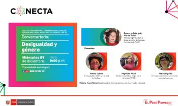 Ciclo de conferencias y conversatorios conecta desigualdad en las industrias culturales y artes - desigualdad de género