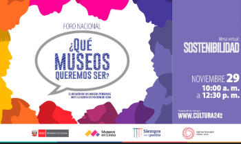 Foro nacional ¿Qué museos queremos ser? - mesa virtual sostenibilidad