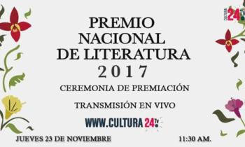 Premio Nacional de Literatura 2017 - ceremonia de premiación