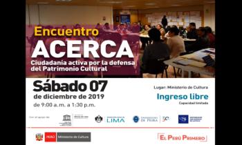 Encuentro acerca - ciudadanía activa por la defensa del Patrimonio Cultural