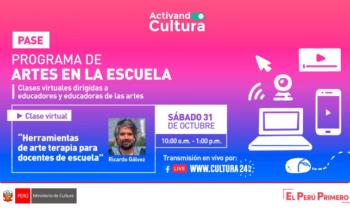 PASE Programa de artes en la escuela - clases virtuales dirigidas a educadores y educadoras de las artes