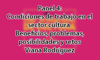 Foro Internacional de Cultura 2017 - Panel 4: Condiciones de trabajo en el sector cultura. Beneficios, problemas, posibilidades y retos. Viana Rodríguez