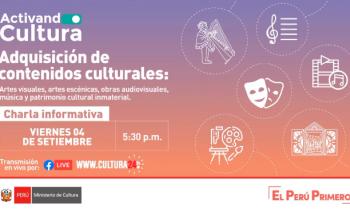 Adquisición de contenidos culturales: artes visuales, artes escénicas, obras audiovisules, música y patrimonio cultural inmaterial